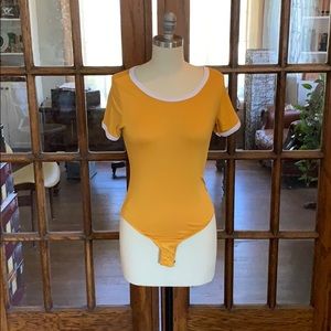 Yellow onesie tank top